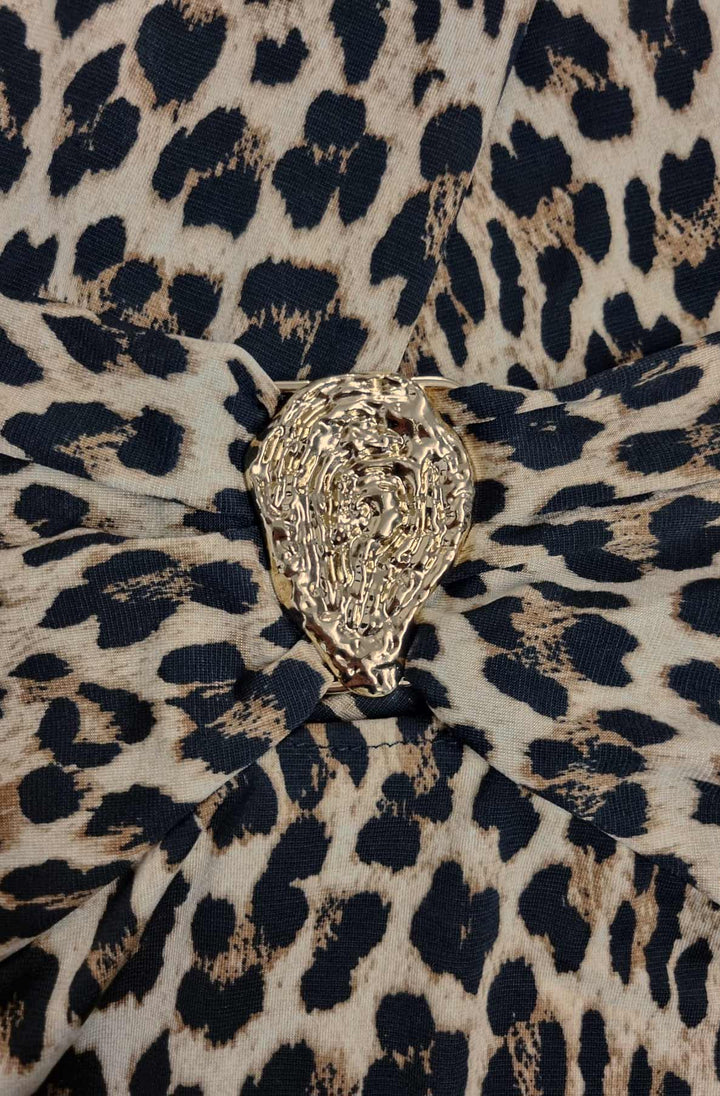 Aurelia Strapless Embellished Maxi Dress-Brown