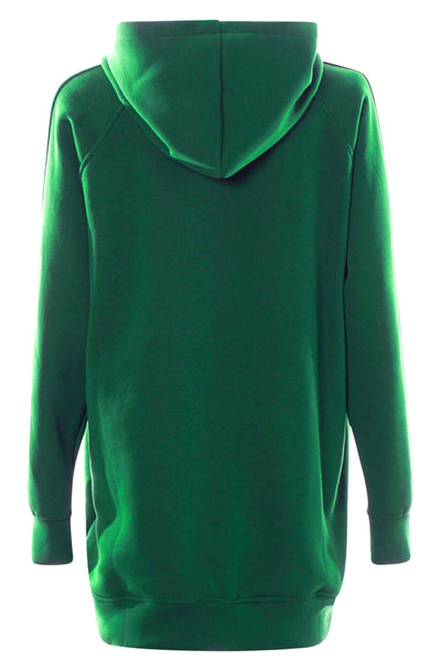 Brooklyn 'NY' Oversized Hoodie Jumper Sweatshirt-Green