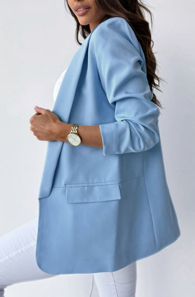 Carerra Oversized Blazer Jacket-Blue