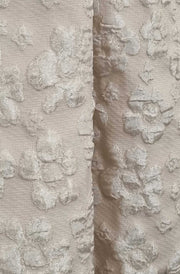 Delilah Floral Textured Tie-Belt Pocketed Midaxi Skirt-Stone