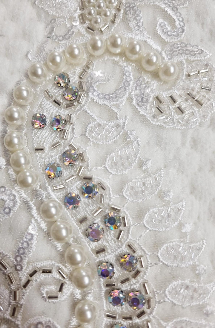 Dorothy Paisley Embellished Bubble Knit Cardigan-Ivory