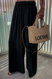 Esha Wide Leg Trousers-Black