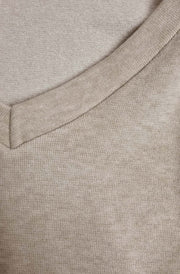 Irma V-Neck Sweater Jumper Dress–Stone