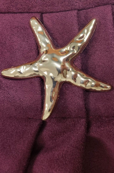 Livia Draped Suedette Split Midaxi Skirt-Wine