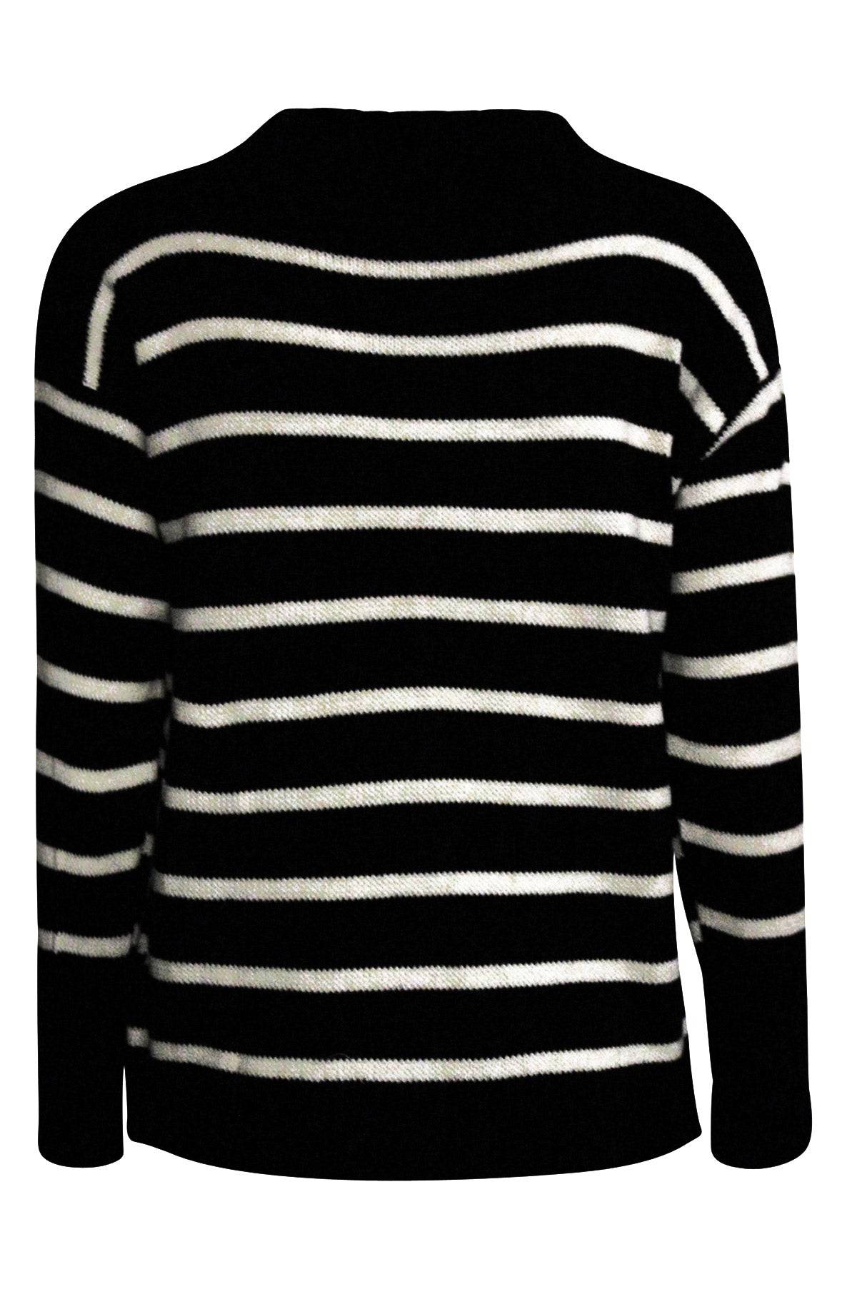 Sharika Striped Heart Knitted Jumper - Catwalk Wholesale - wholesale clothing
