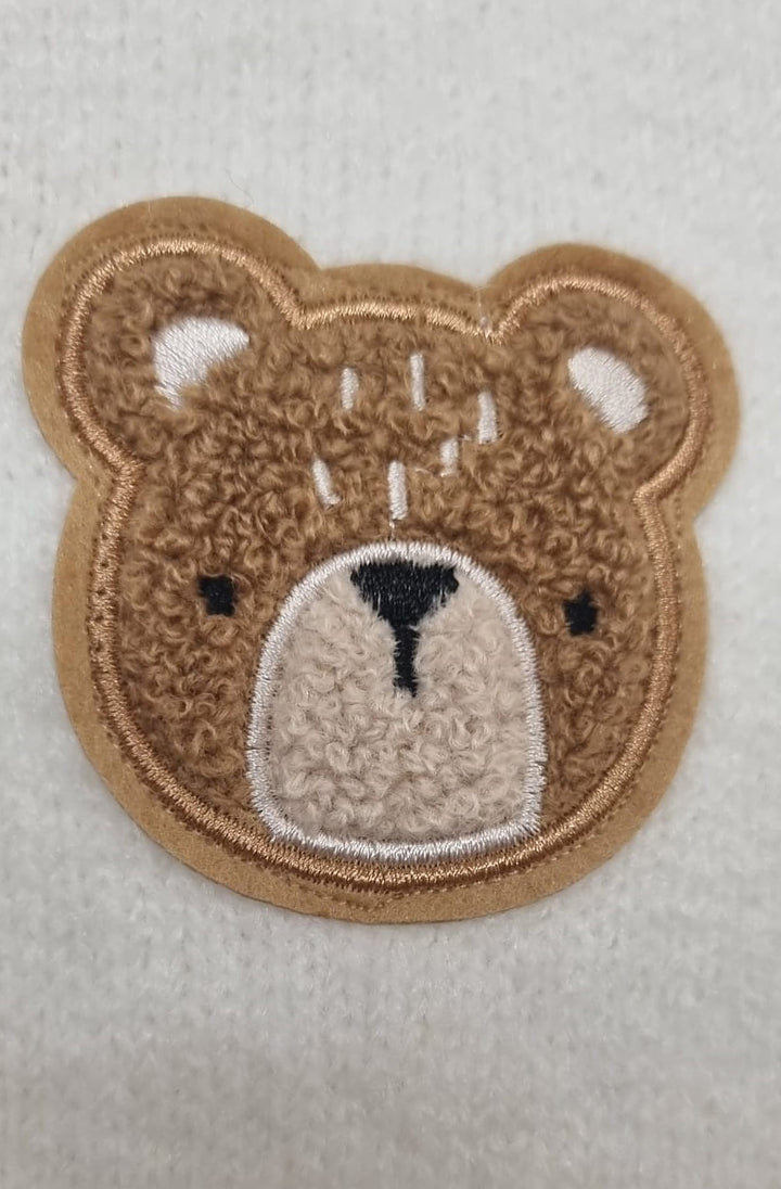 Sia Teddy Buttoned Cardigan-Ivory