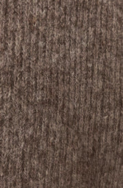 Sophie Melange Style Knitted Cardigan-Brown