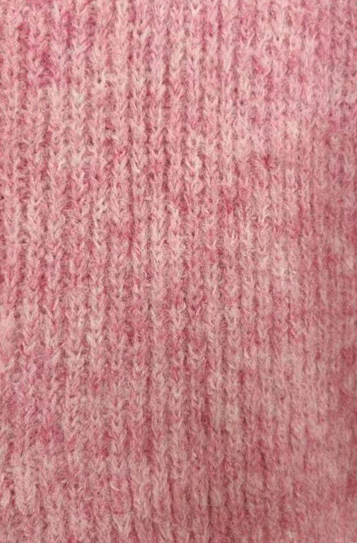 Sophie Melange Style Knitted Cardigan-Pink