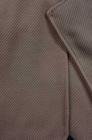 Veloura Cropped Double-Breasted Coat Jacket-Brown