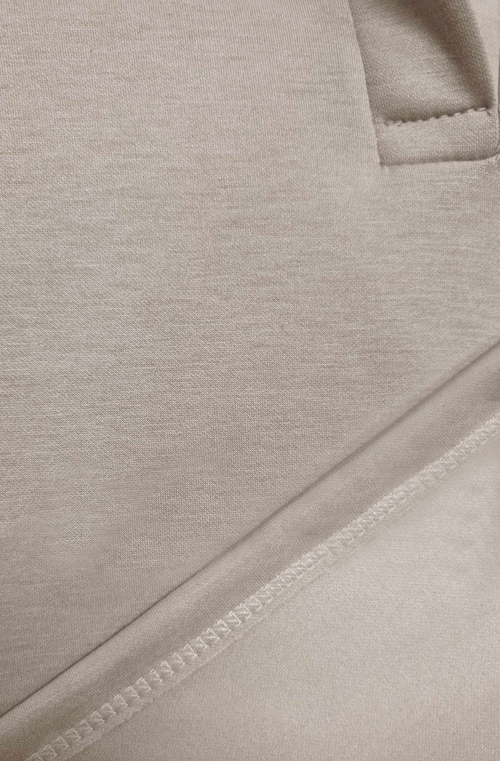 Zuma Collared Two Piece Co-Ord Loungewear Set-Stone