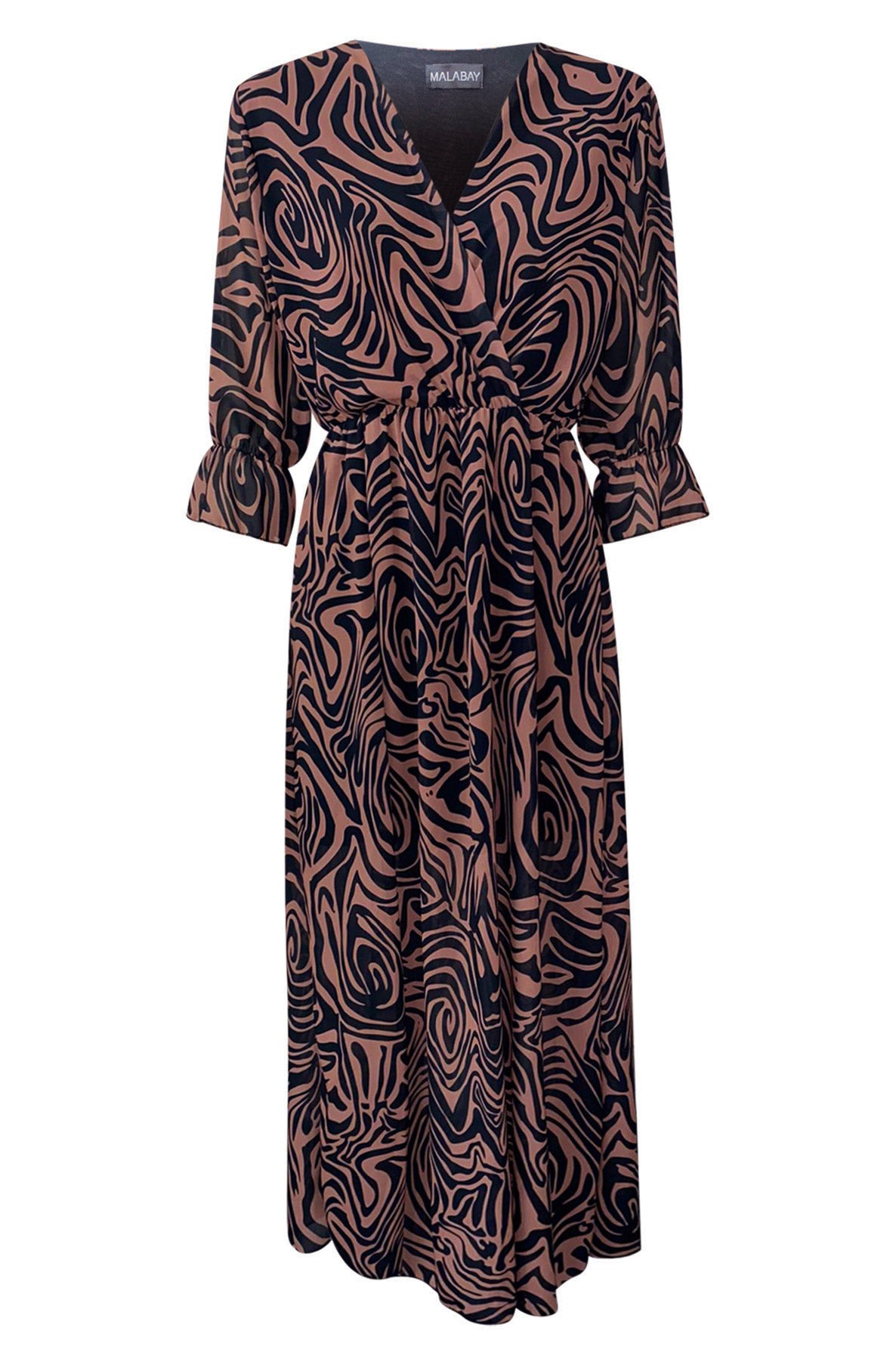 Anya Chiffon Wrap Maxi Dress - Catwalk Wholesale - wholesale clothing