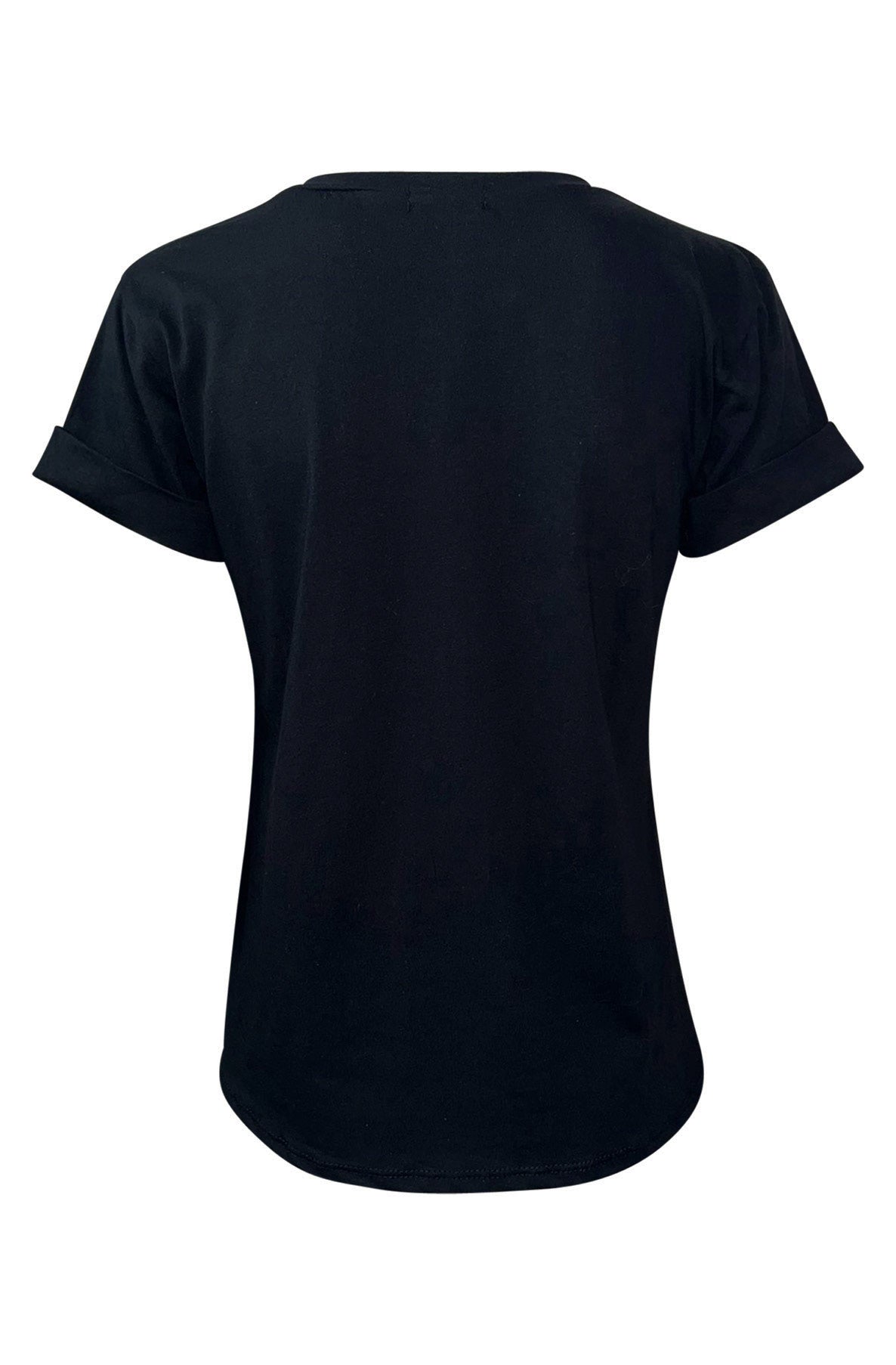 'Crème de la Crème' Slogan T-Shirt-Black
