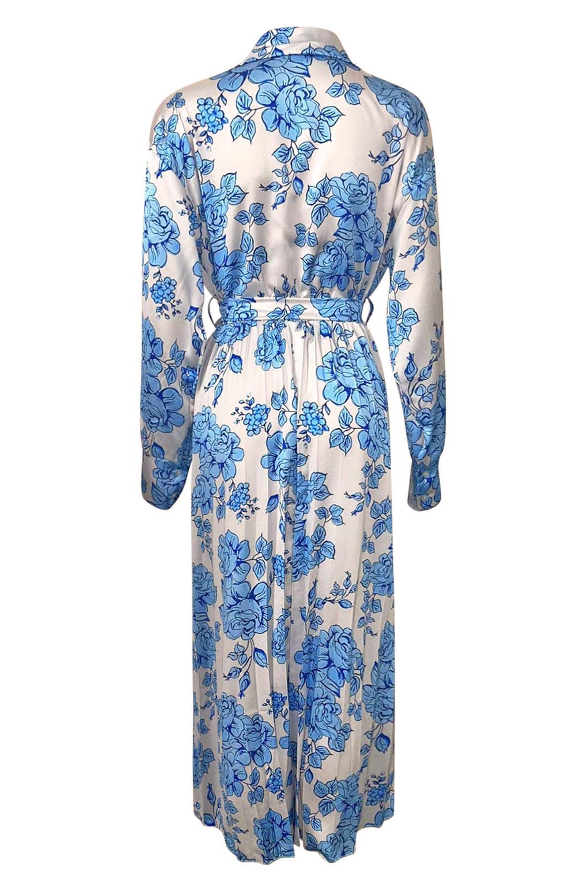 Mylene Satin Floral Maxi Dress - Catwalk Wholesale - wholesale clothing