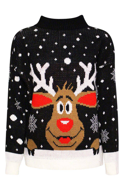 Ohana Christmas 'Reindeer' Jumper - Catwalk Wholesale - wholesale clothing