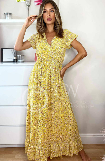 Elora Printed Maxi Dress - Catwalk Wholesale - wholesale clothing